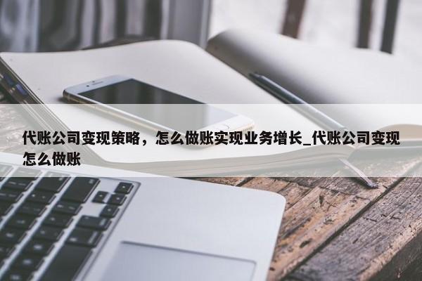 代账公司变现策略，怎么做账实现业务增长_代账公司变现怎么做账