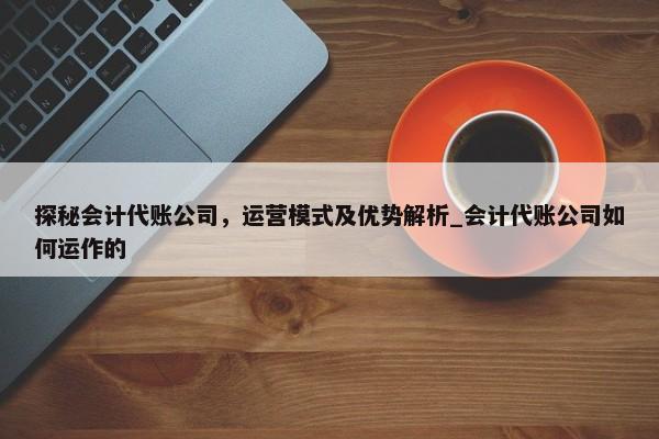 探秘会计代账公司，运营模式及优势解析_会计代账公司如何运作的