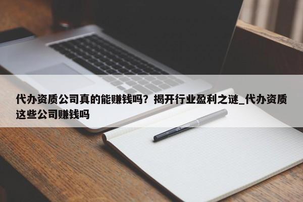 代办资质公司真的能赚钱吗？揭开行业盈利之谜_代办资质这些公司赚钱吗