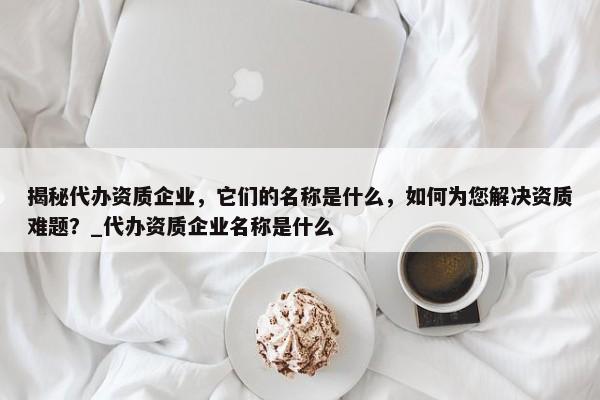 揭秘代办资质企业，它们的名称是什么，如何为您解决资质难题？_代办资质企业名称是什么