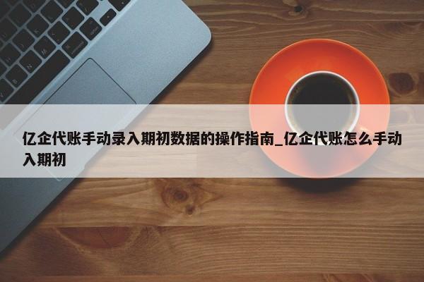 亿企代账手动录入期初数据的操作指南_亿企代账怎么手动入期初