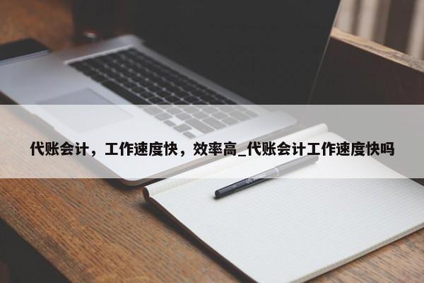 代账会计，工作速度快，效率高_代账会计工作速度快吗